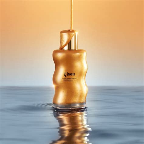 New Honey Infused Body Oil Golden Shimmer Glow Gisou