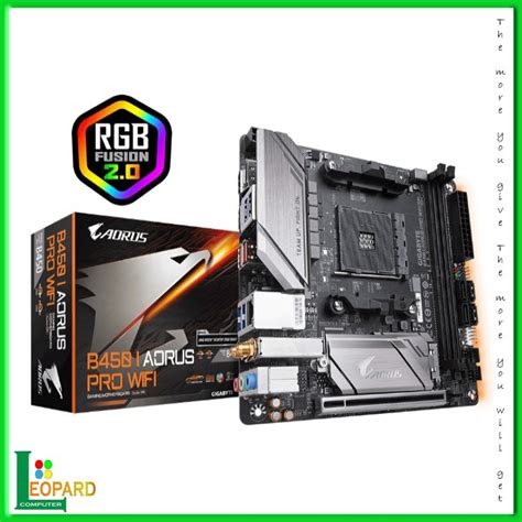 Gigabyte B550I AORUS PRO AX AM4 Mini ITX Motherboard