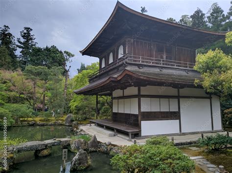 Kyoto Japan April Park Area At Ginkaku Ji Temple Silver