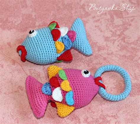 ПОГРЕМУШКИ КРЮЧКОМ РЫБКИ (И МАСТЕР-КЛАСС "РЫБА МОЯ") | форум Babyblog