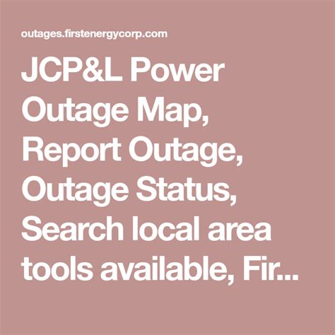 First Energy Power Outage Map - Maps For You