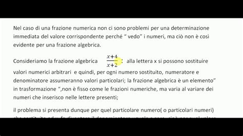 Condizioni Di Esistenza Di Una Frazione Algebrica YouTube