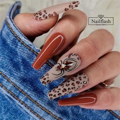 20 Cute Leopard Print Nails For Fall The Glossychic Leopard Print