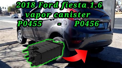 2018 Ford fiesta 1 6 Cómo cambiar el vapor canister código P0455 P0456