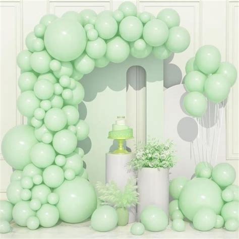 Pcs Ballons Verts Pastel Ballon En Latex Pouces Kit De