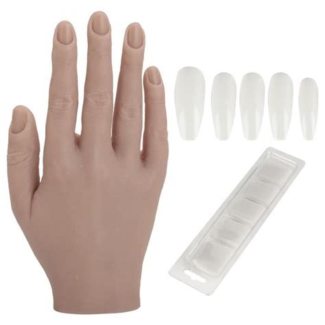 Main D Entra Nement En Silicone Pour Ongles Joint Flexible Nail Art