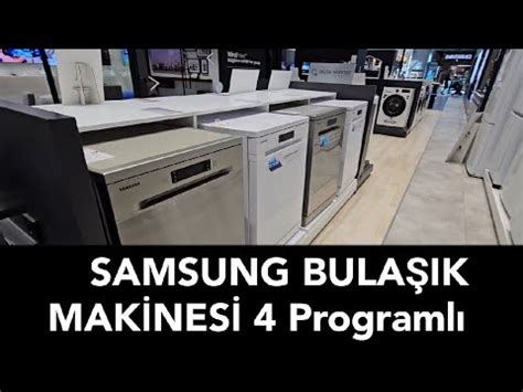 Samsung Dw M Fs Tr Programl Bula K Makinesi Ncelemes Youtube