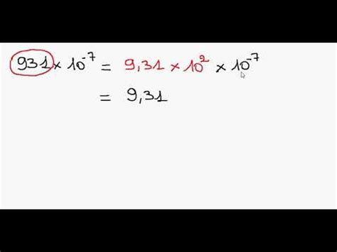 Crire Un Nombre En Notation Scientifique Exemple Youtube