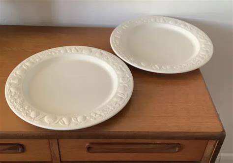 Vintage Franco Giorgio Quadrifoglio Dinner Serving Plates Cm X White