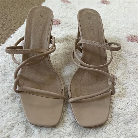 Billini Nude Sidney Heels Size 8 Depop