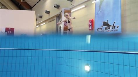 Nastya Hot Blonde Naked In The Pool