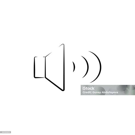聲音符號 Outine 徽標樣式圖示移動概念和 Web 應用程式的照片圖示元素大綱聲音符號圖示可用於 Web 和移動向量圖形及更多互聯網圖片