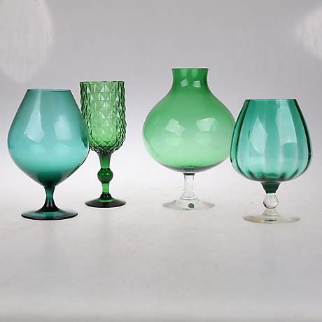 Glaspokaler F Rgat Glas Bl A Johansfors Glas Vrigt Auctionet