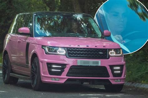 Katie Price Reunites With Her Bright Pink Range Rover As Driving Ban Is