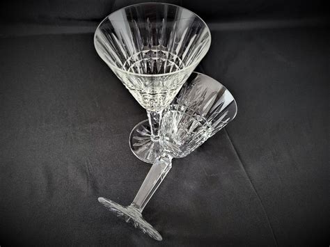 Waterford Crystal Glenmore Pattern Cut Glass Water Goblet Set Of 2 Etsy