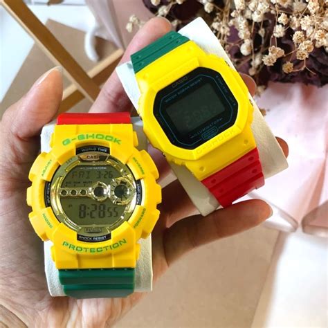 Gshock Rasta Couple Sporty Digital Watches Sweet Love Bob Marley