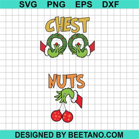 Chest Nuts Svg Grinch Hand Holding Chest Nuts Svg Christmas Couple Svg