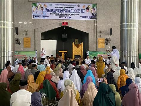 Berkumpul Di Masjid Agung Pangkep 326 JCH Siap Mengikuti Bimbingan