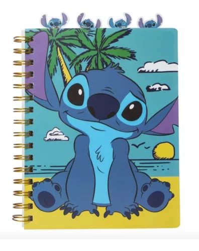 Libreta Diario Disney Stitch Separadores Y Hojas Decoradas Env O Gratis