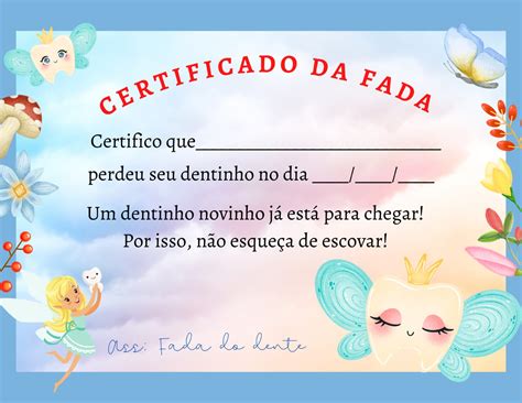 Certificado Da Fada Pct C Odontomar