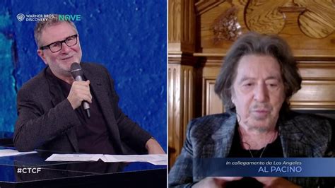 Che Tempo Che Fa Al Pacino Ricorda Il Primo Bizzarro Incontro Con