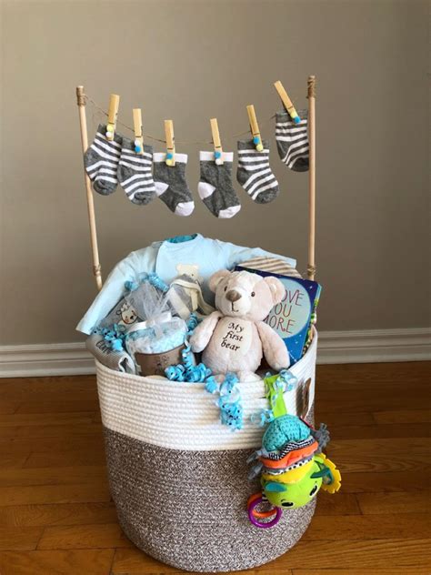 Boy Baby Shower T Baby Shower Wrapping Baby Shower T Basket