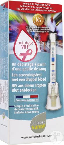 Autotest Santé Test Vih Rapide 1 Kit Newpharma