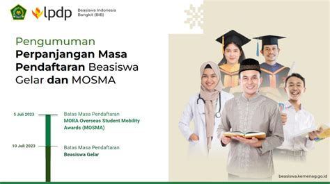 Pengumuman Perpanjangan Masa Pendaftaran Beasiswa Gelar Dan Beasiswa