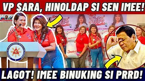 Vp Sara Hinoldap Si Sen Imee Sa Pinamahagi Sa Teachers Day Sa