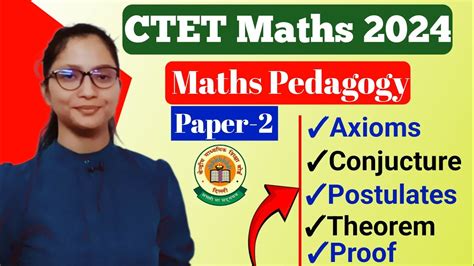 Ctet Maths Paper 2 Ctet Maths Pedagogy Ctet Maths Preparation Paper