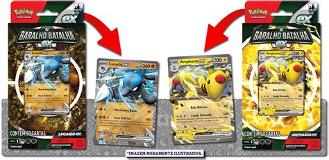 Baralho Batalha Ex Ampharos E Lucario Copag