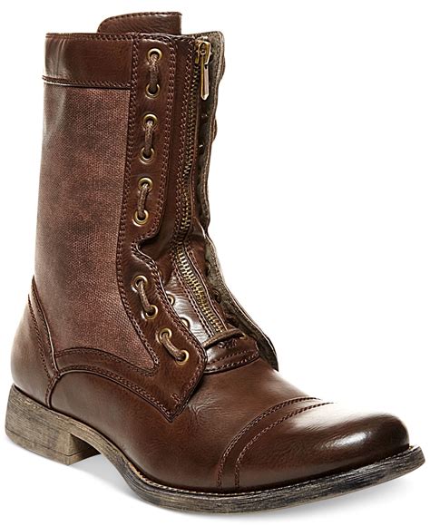 Steve Madden Madden Archer Cap Toe Boots In Brown For Men Lyst