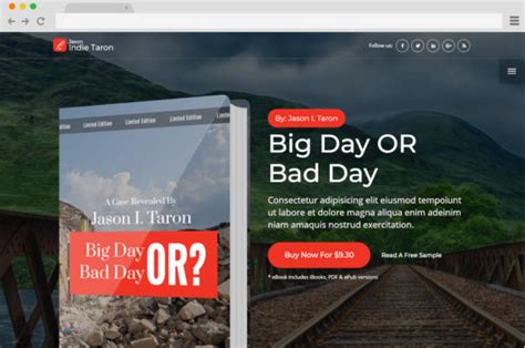 29 Best Author Website templates for Authors, Publishers and Bookstores