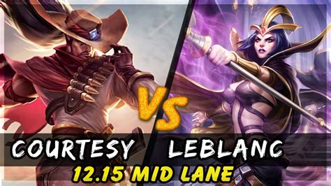 Courtesy Yasuo Vs Leblanc Mid Patch Yasuo Gameplay Youtube