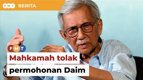 Mahkamah Tolak Permohonan Daim Semak Siasatan Sprm Video Dailymotion