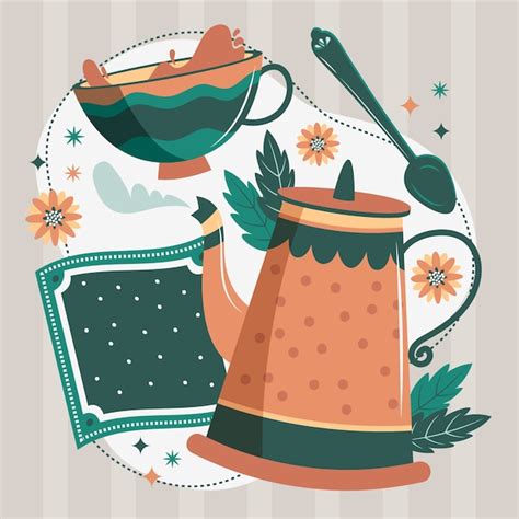 teabrewing vectors illustrations