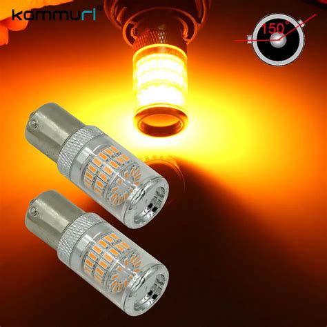 KAMMURI 1000LM PY21W BAU15S 7507 1156 Amber LED Lights Bulbs For Turn