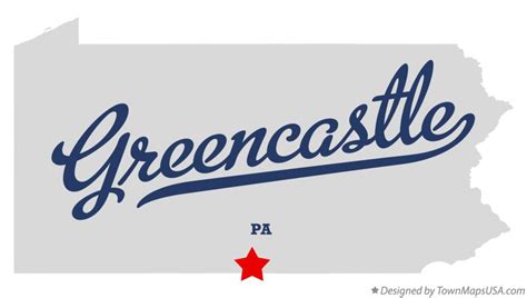 Map of Greencastle, PA, Pennsylvania