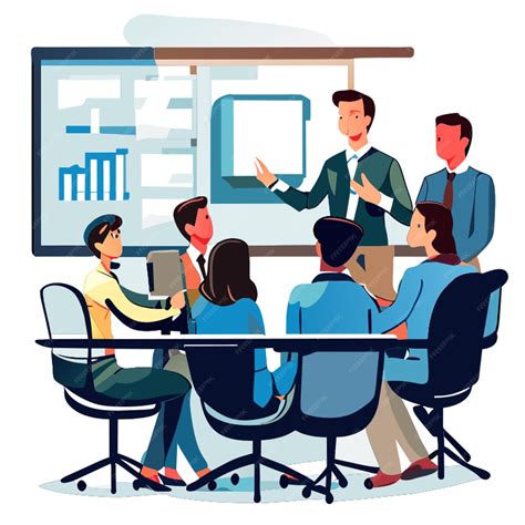 Premium Vector | Staff meeting clipart transparent background hand ...