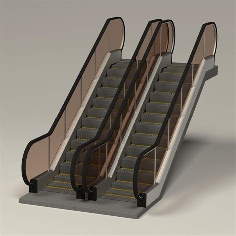 3d Model Of Escalator