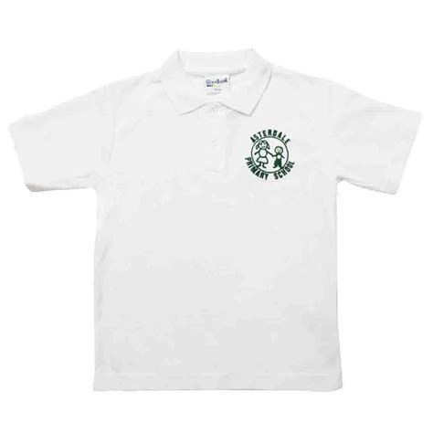 Asterdale White Polo Shirt Wlogo Schoolwear Solutions
