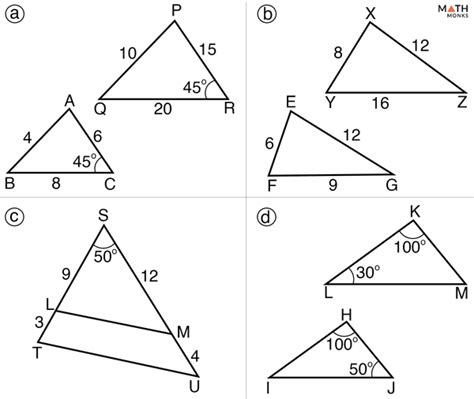 Similar Triangles – Definition, Properties, Formulas, Examples