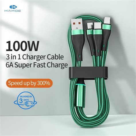 Kaxoe Readystock W Super Fast Charger Cable A In Charger Cable