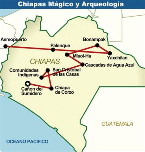 Mapa De Chiapas