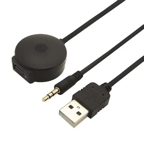 USB & 3.5mm AUX to Bluetooth Audio Aux & USB Female Adapter Cable For Car BMW & Mini Cooper-in ...