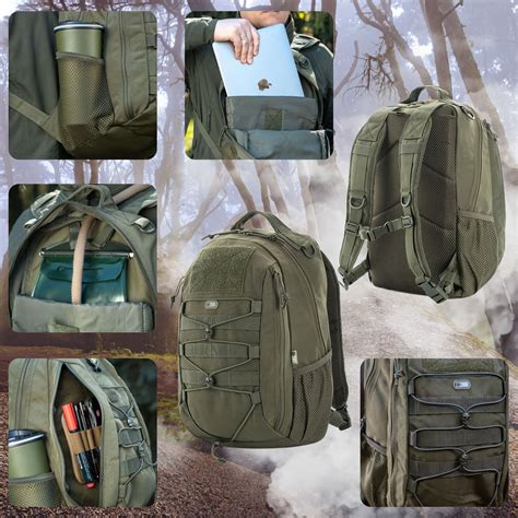 Plecak Taktyczny M Tac Urban Force Pack L Olive Molle Miejski