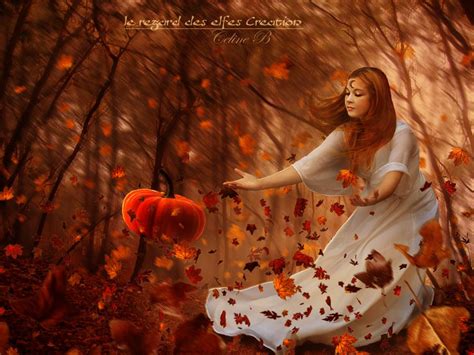 Magie Dautomne By Le Regard Des Elfes On Deviantart Autumn Fairy