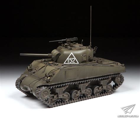 【红星 3702】新品：135 M4a2谢尔曼中型坦克75mm炮静态模型爱好者 致力于打造最全的模型评测网站