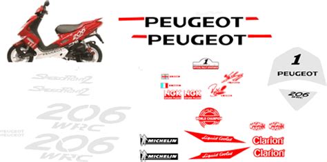 High Quality Sticker Peugeot Speedfight 2 206 Wrc 2003 To 2006