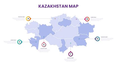 Premium Vector A Map Of The Kazakhstan Kazakhstan Infographic Vector